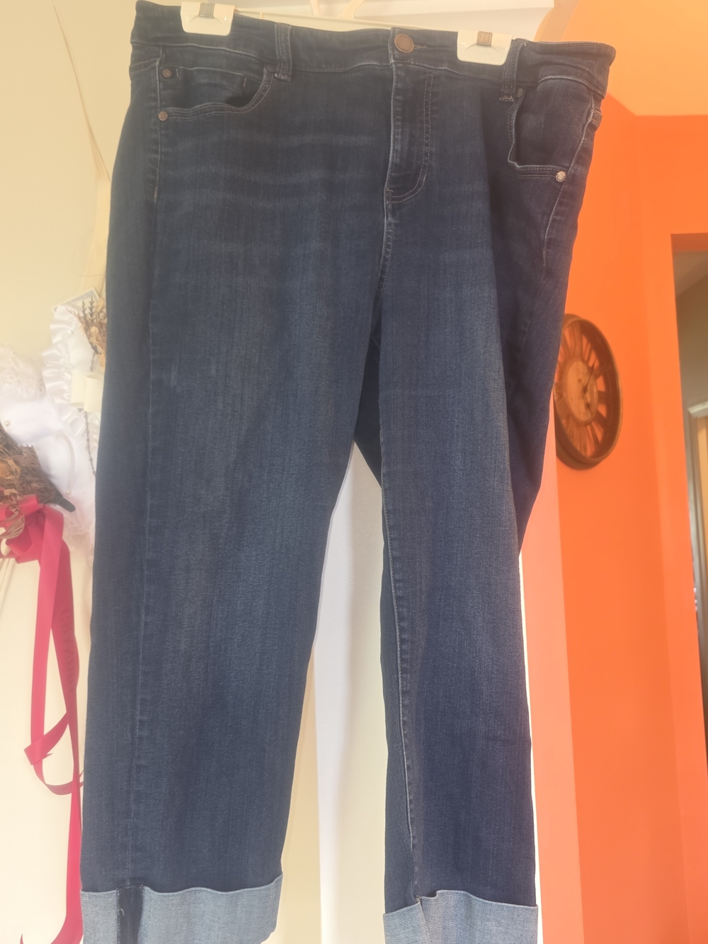 Liverpool Dark Indigo Cropped Jeans